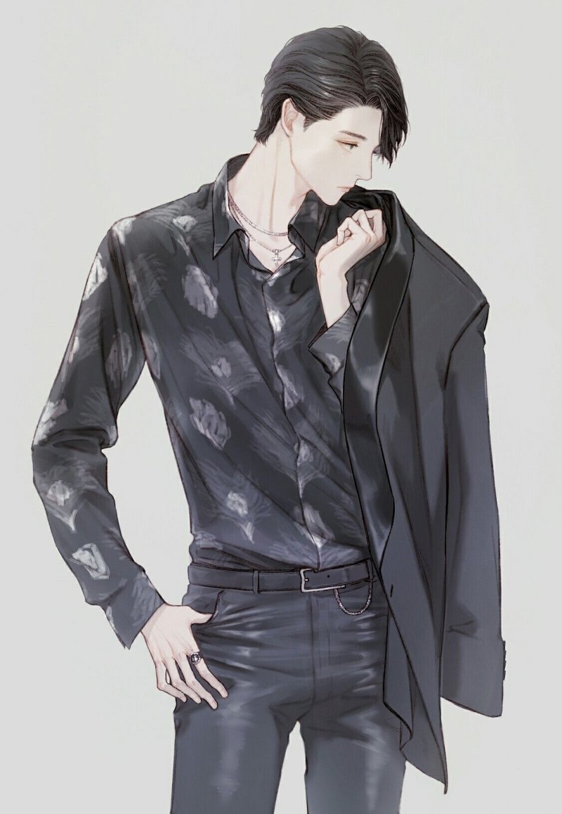 Парень кореец арт