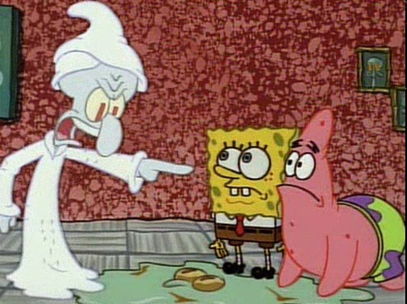 Губка Боб недружелюбный призрак