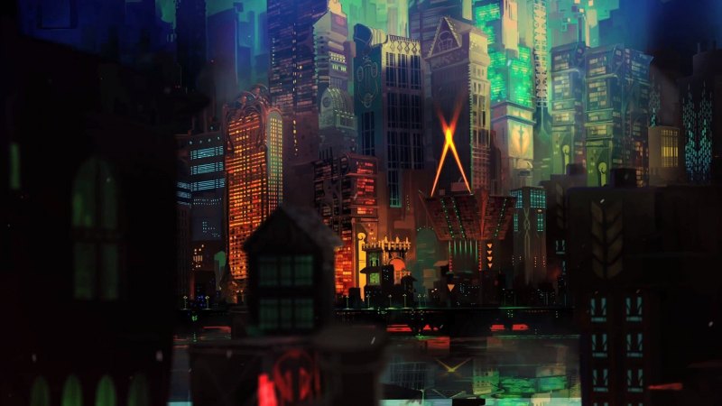 Cyberpunk City фон профиля