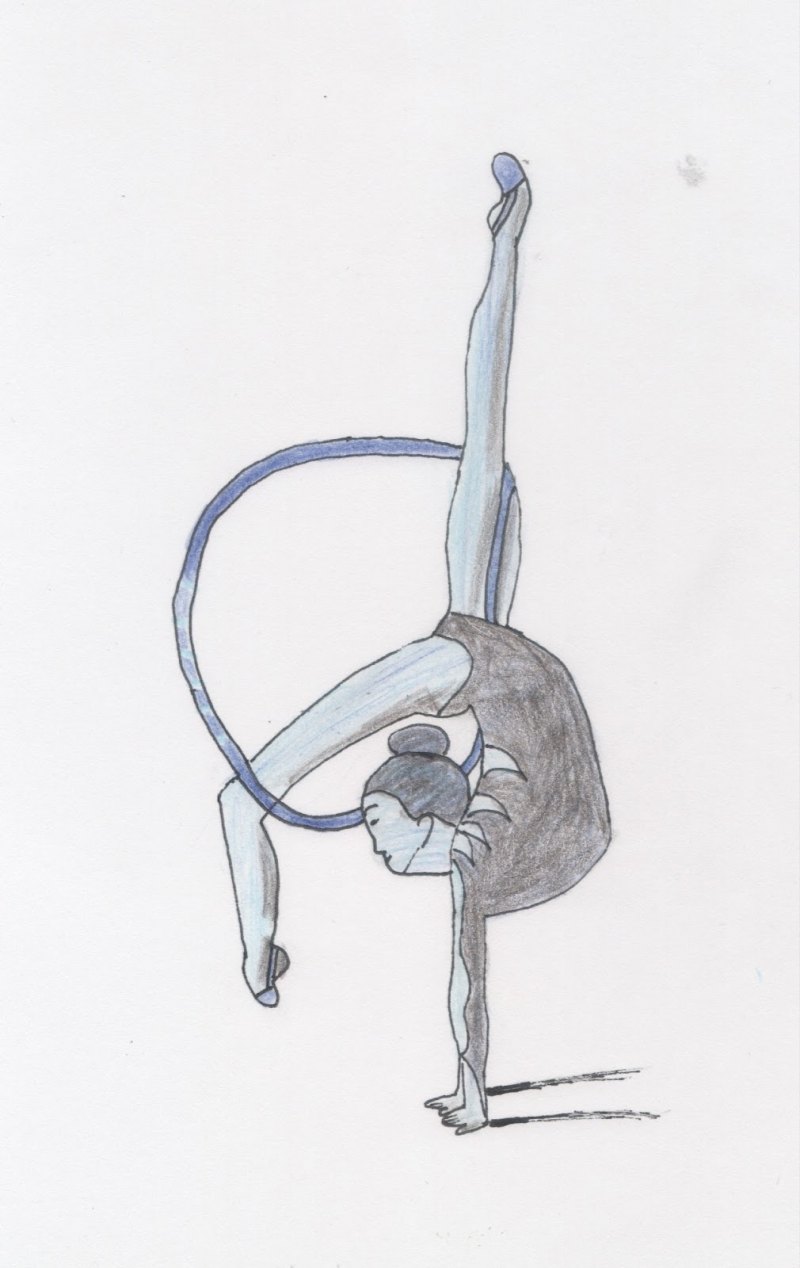 Картинки для срисовки гимнастки
