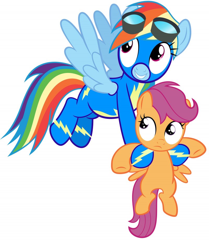 Радуга Дэш и Скуталу сёстры