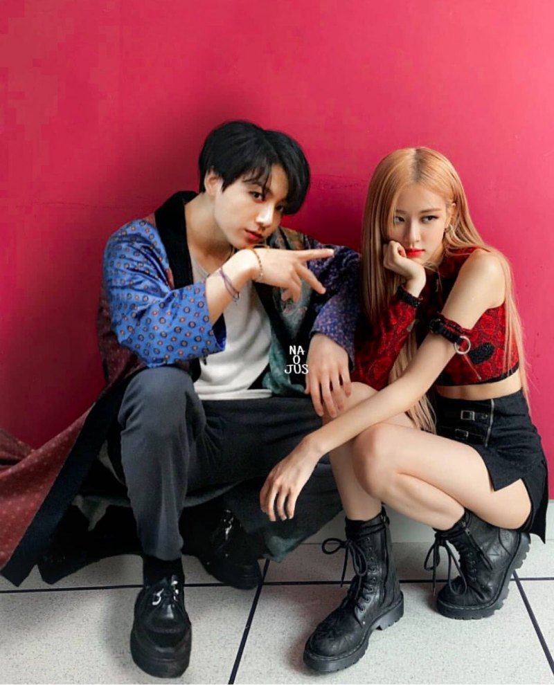 Блэкпинк и БТС арт