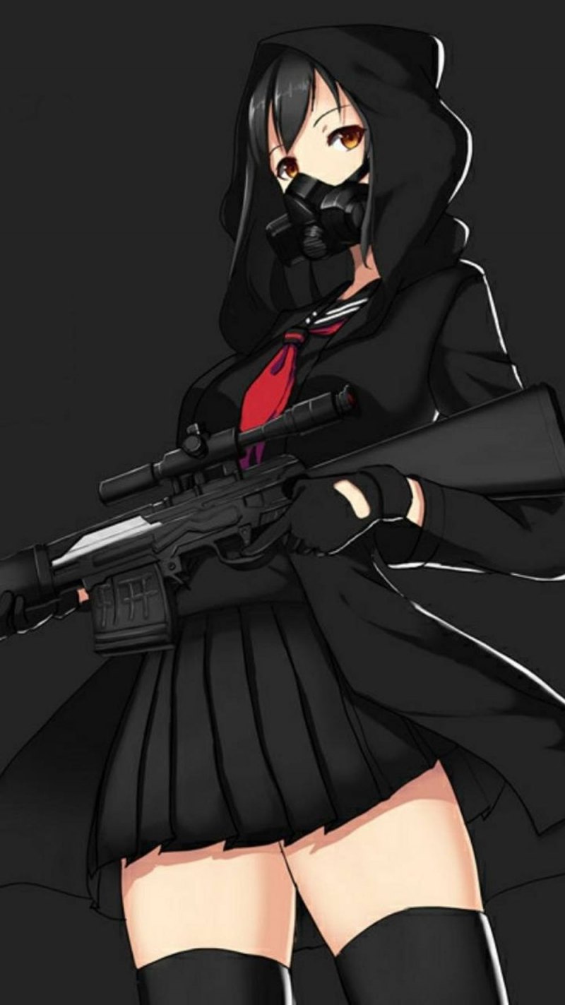 Аниме тянка снайпер