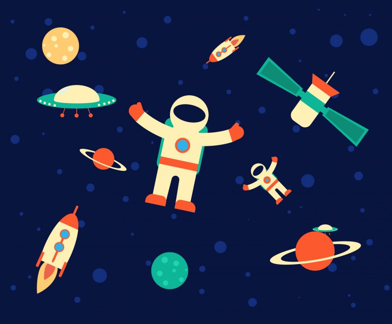 Векторная иллюстрация космос