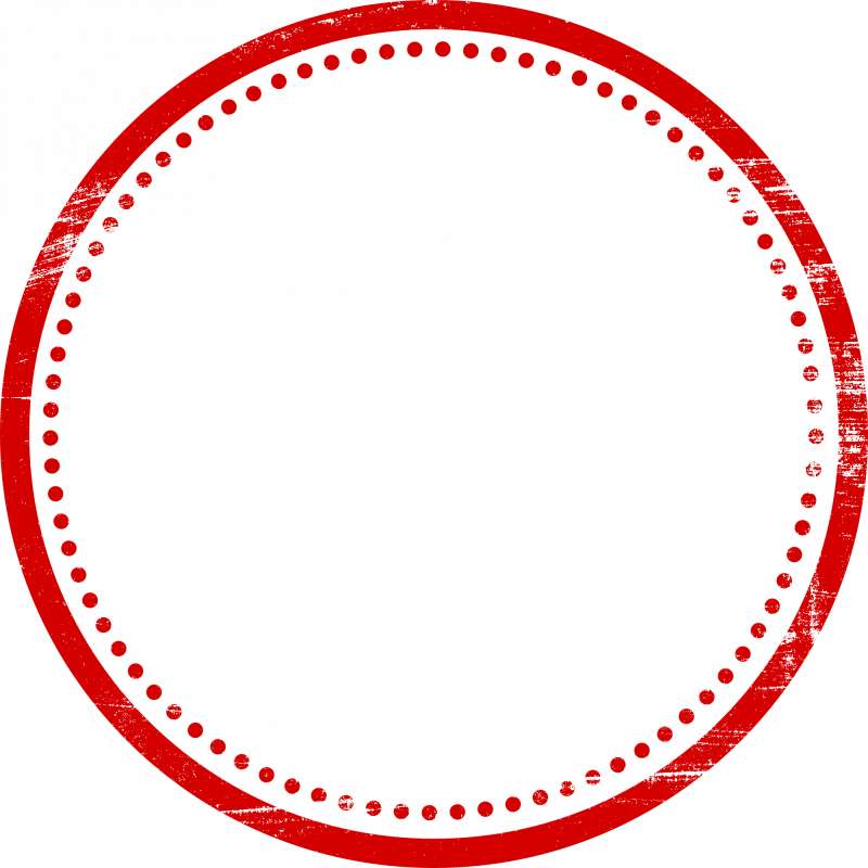 Красная круглая рамка