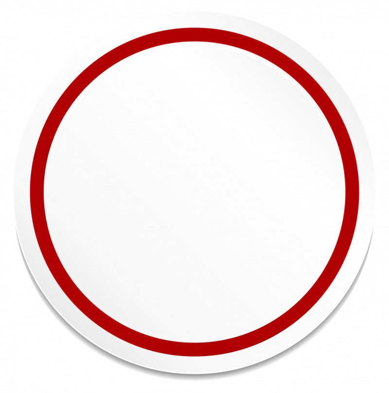 Круг с красным контуром