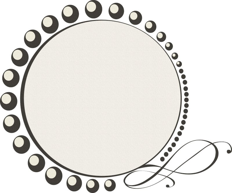 Круглая рамка для логотипа