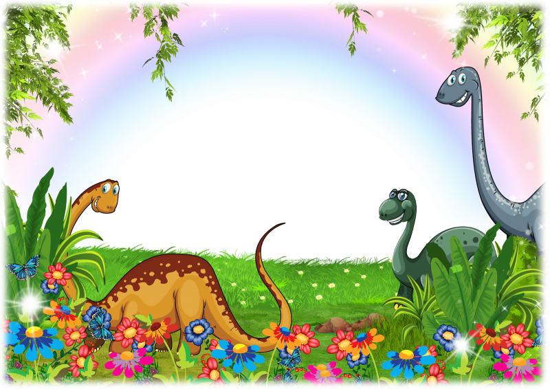 Рамка динозавры