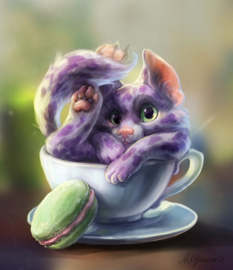 Котики арт