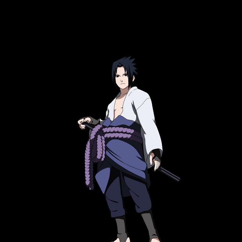 Саске Учиха чернобедый