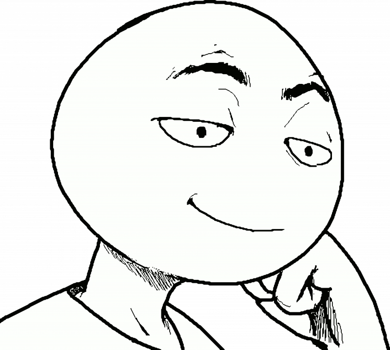 Нарисованные мемы задумался