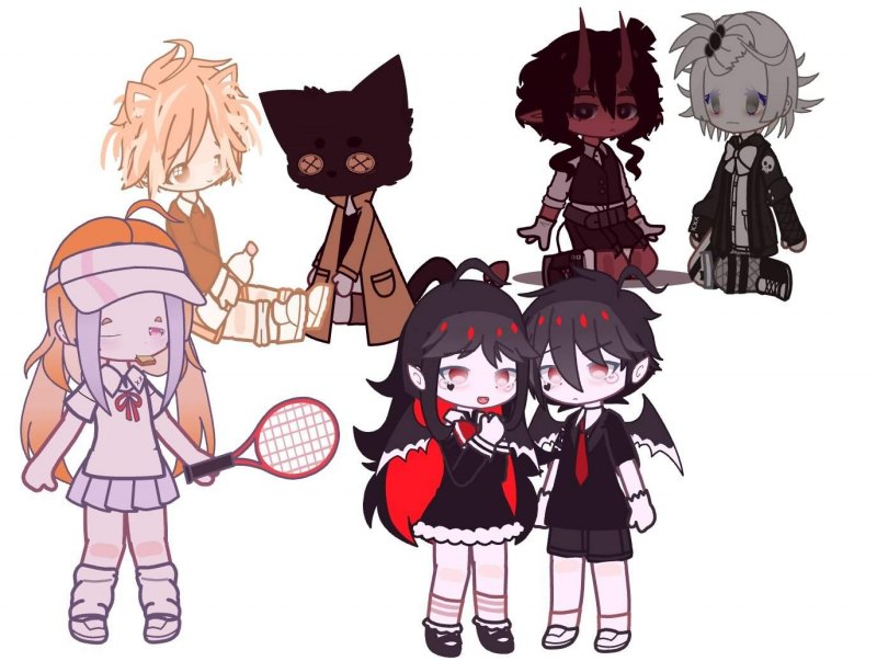 Gacha Life персонажи Радужная девочка