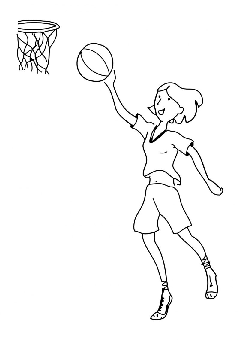 Рисунок на тему хобби баскетбол