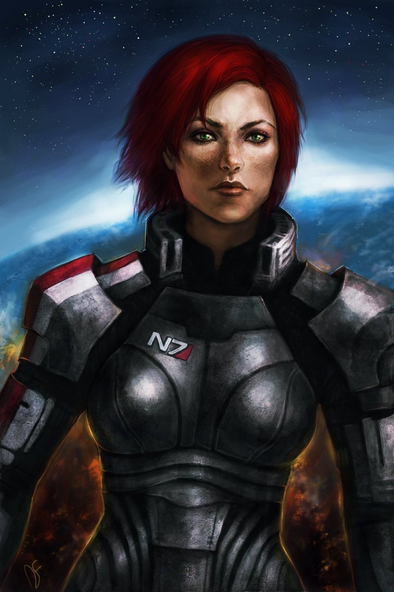 Mass Effect Шепард и Лиара