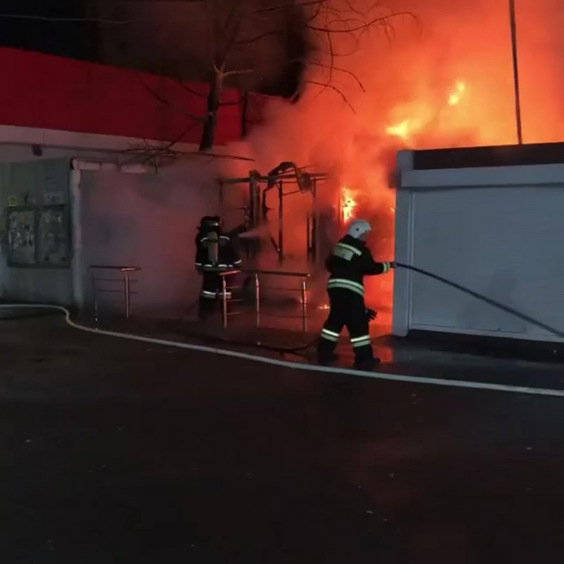 Сгорела машина на МКАД 8 января