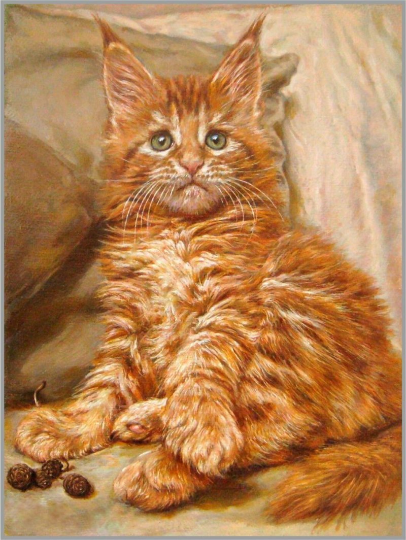 Калиновская Екатерина художник рыжий кот