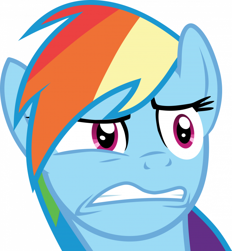 Пони Рейнбоу Дэш злая