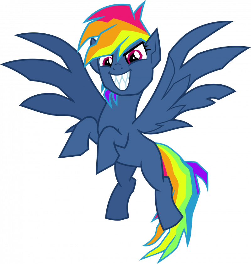 Рейнбоу Дэш испуганная