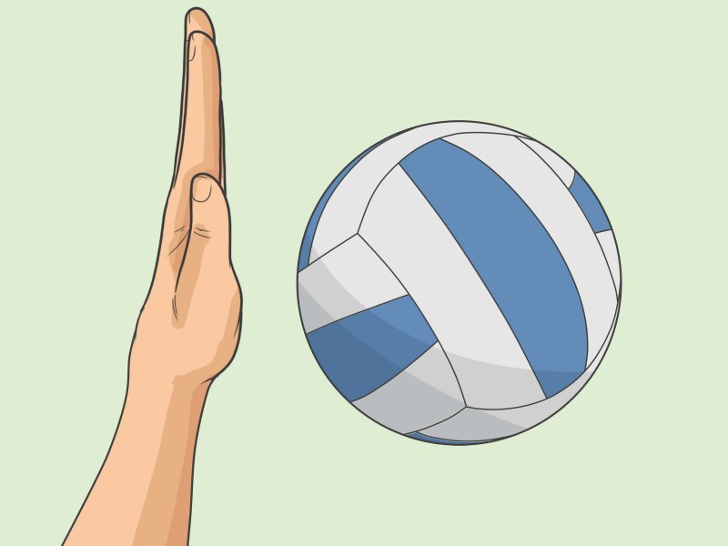 Волейбольный мяч карандашом