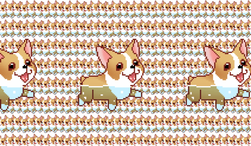 Корги пиксель