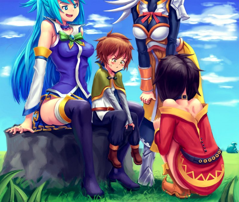Konosuba Казума и Даркнесс