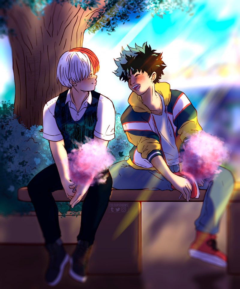 Изуку Бакуго шото Киришима Хитоши Шинсо