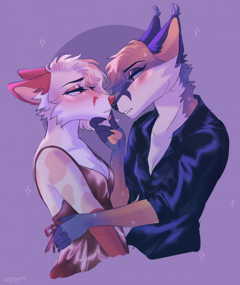 Фурри подружки обнимаются