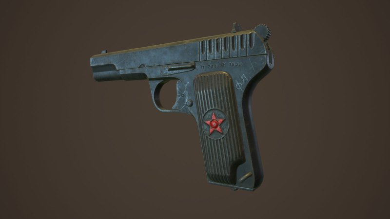 Tokarev TT-33 3d model