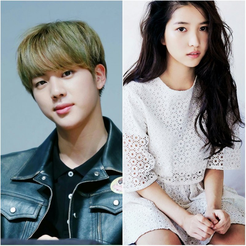 Джин и Джису поцелуй