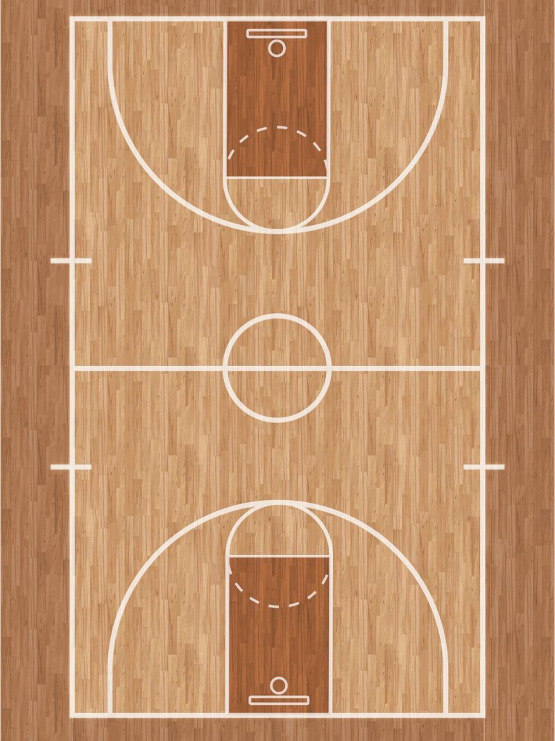 Баскетбольная площадка вид сверху