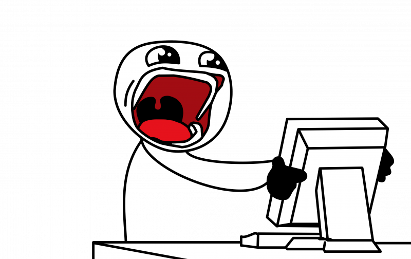 Мем Стикмен за компом