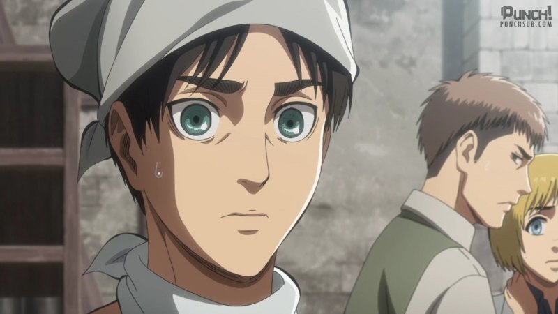 Аниме атака титанов 3 сезон Эрен