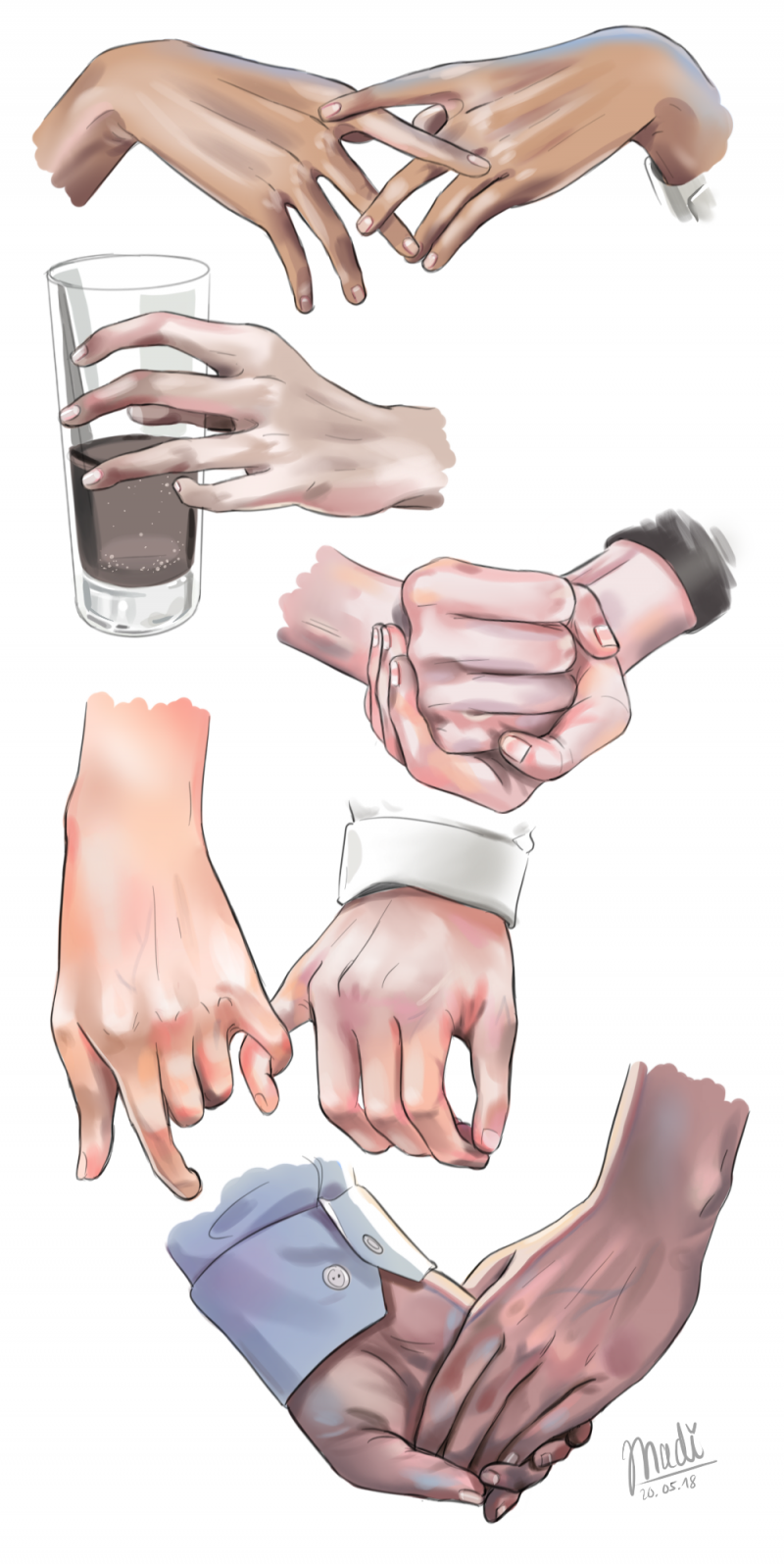 Референсы рук с предметами