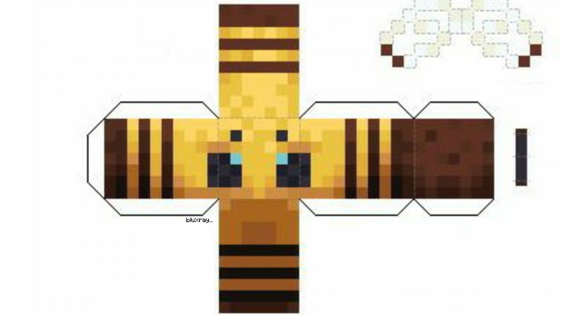 Minecraft Bee Foldable