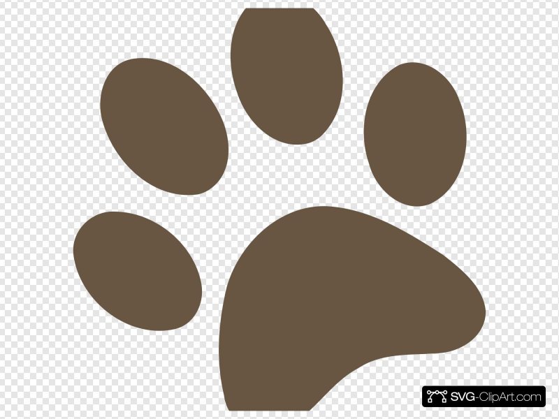 Лапка щенка отпечаток