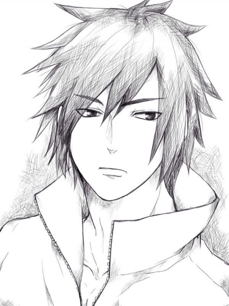 Сасукэ Утиха карандашом