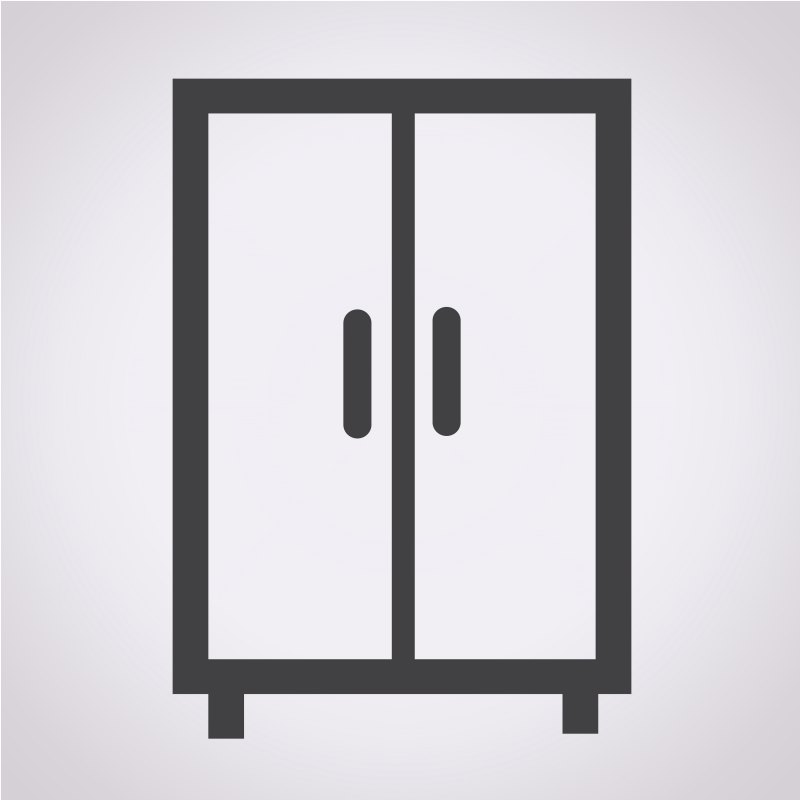 Шкаф в векторном формате