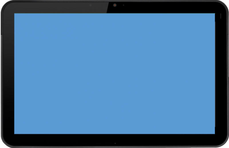 Планшет на прозрачном фоне