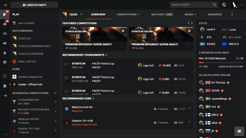 FACEIT лаунчер