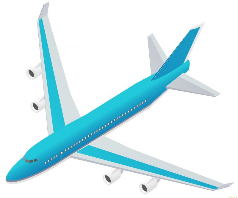 Самолет Боинг 777 на белом фоне