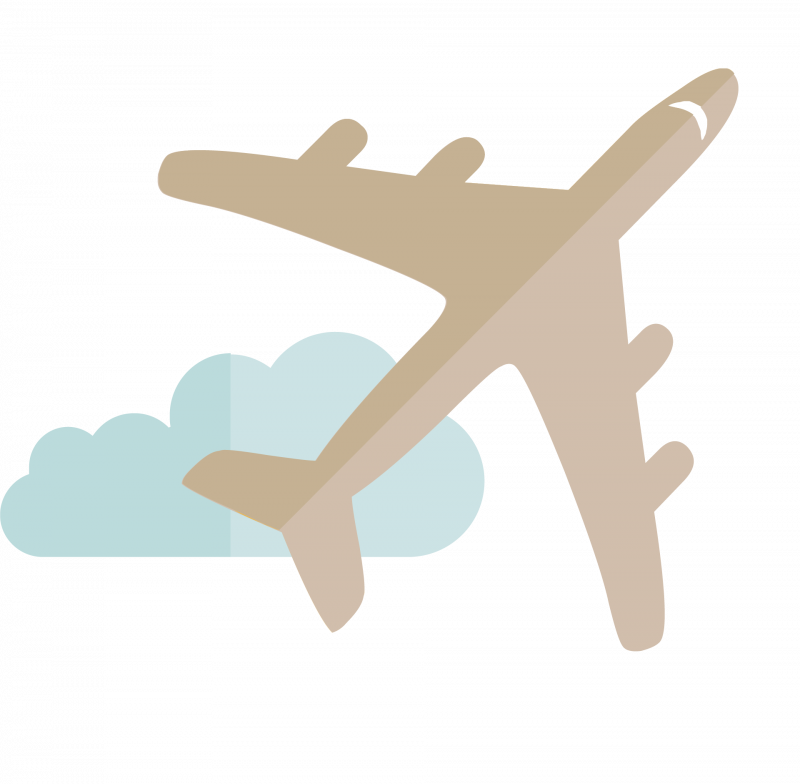Airplane Боинг 787 белый