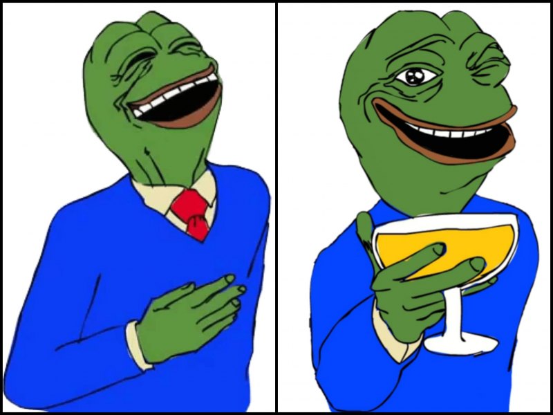 Лягушка Пепе джентльмен
