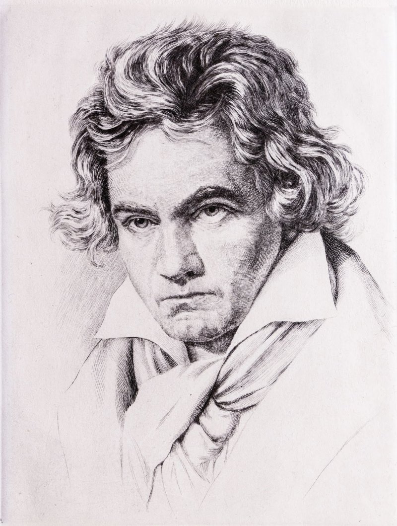 Людвиг Ван Бетховен рисунок
