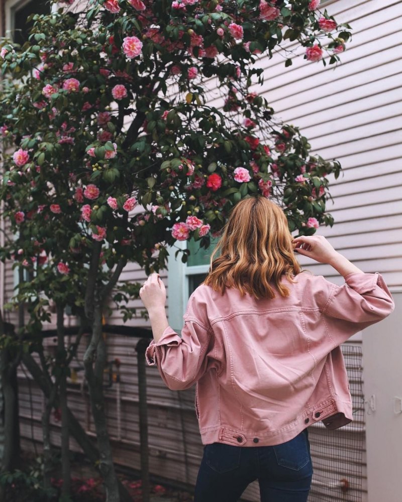 Эстетика розового девушка