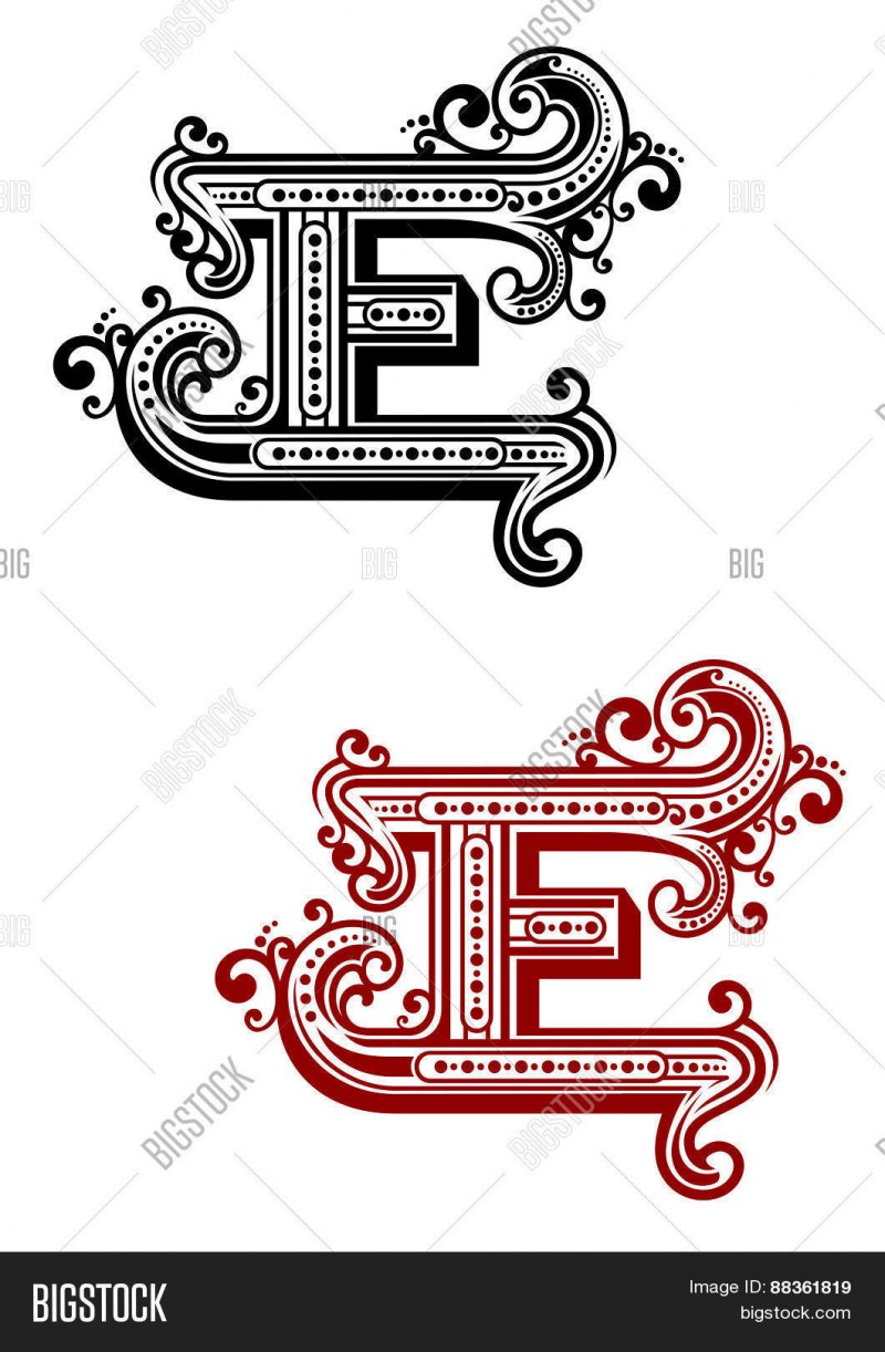 Дизайн заглавной буквы э