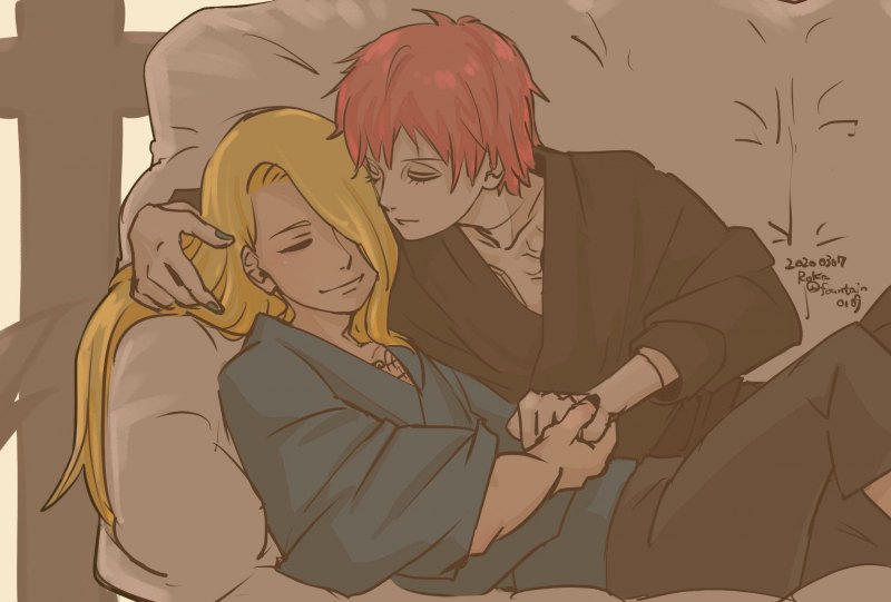 Сасори и Дейдара любовь +18