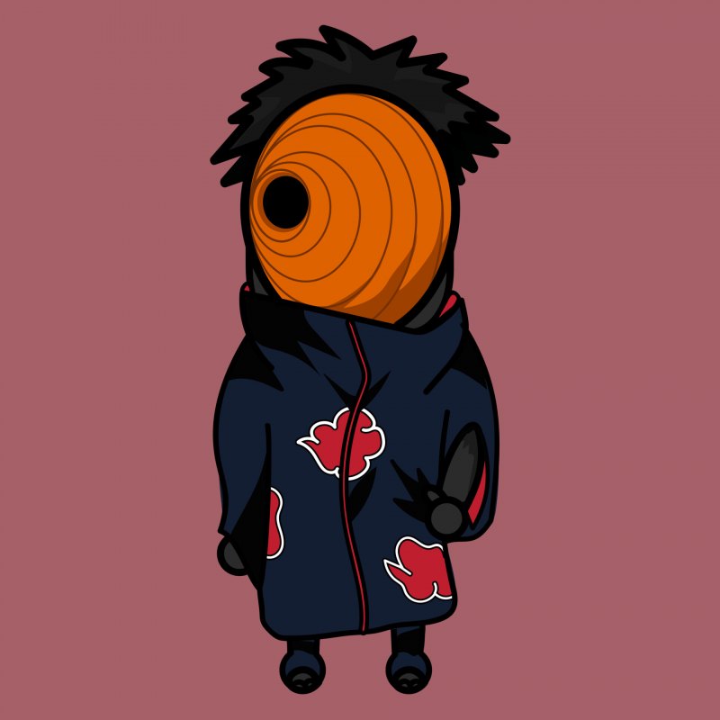 Наруто Тоби в полосатом костюме