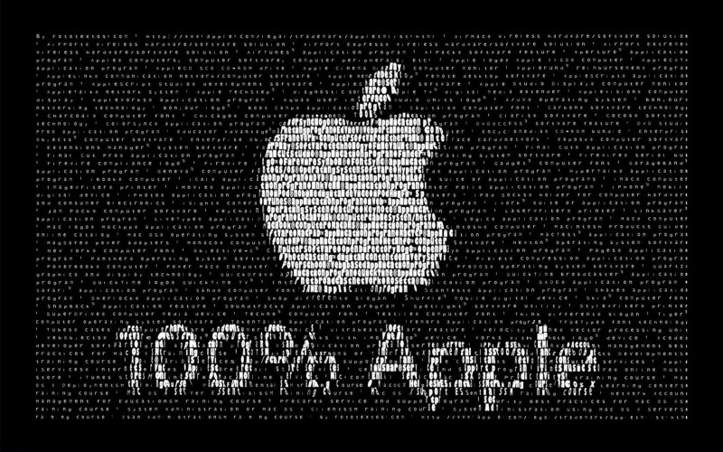 Apple надпись