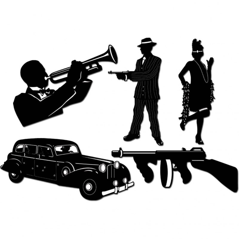 Силуэт гангстера