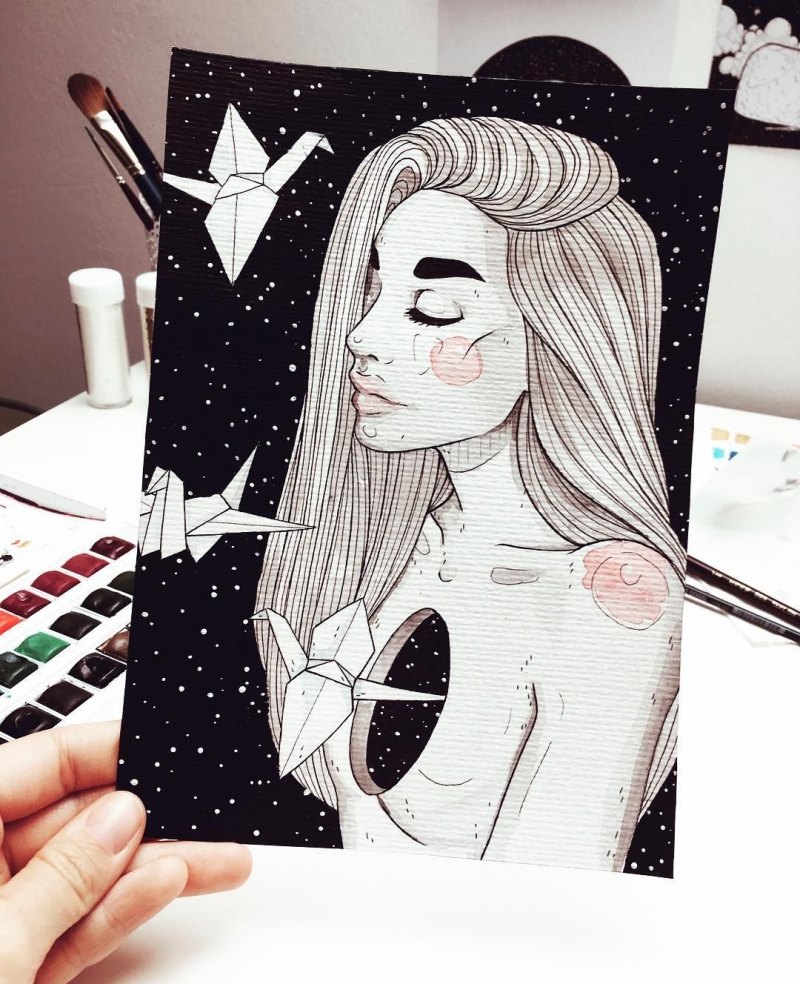 Классные рисунки для скетчбука